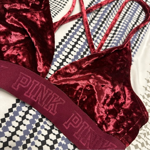 Victoria’s Secret PINK Velvet Triangle Bralette - Picture 12 of 12